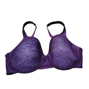 Vanity Fair Bra Style 75336 Womens Size 34DD Purple Underwire Back Closure
